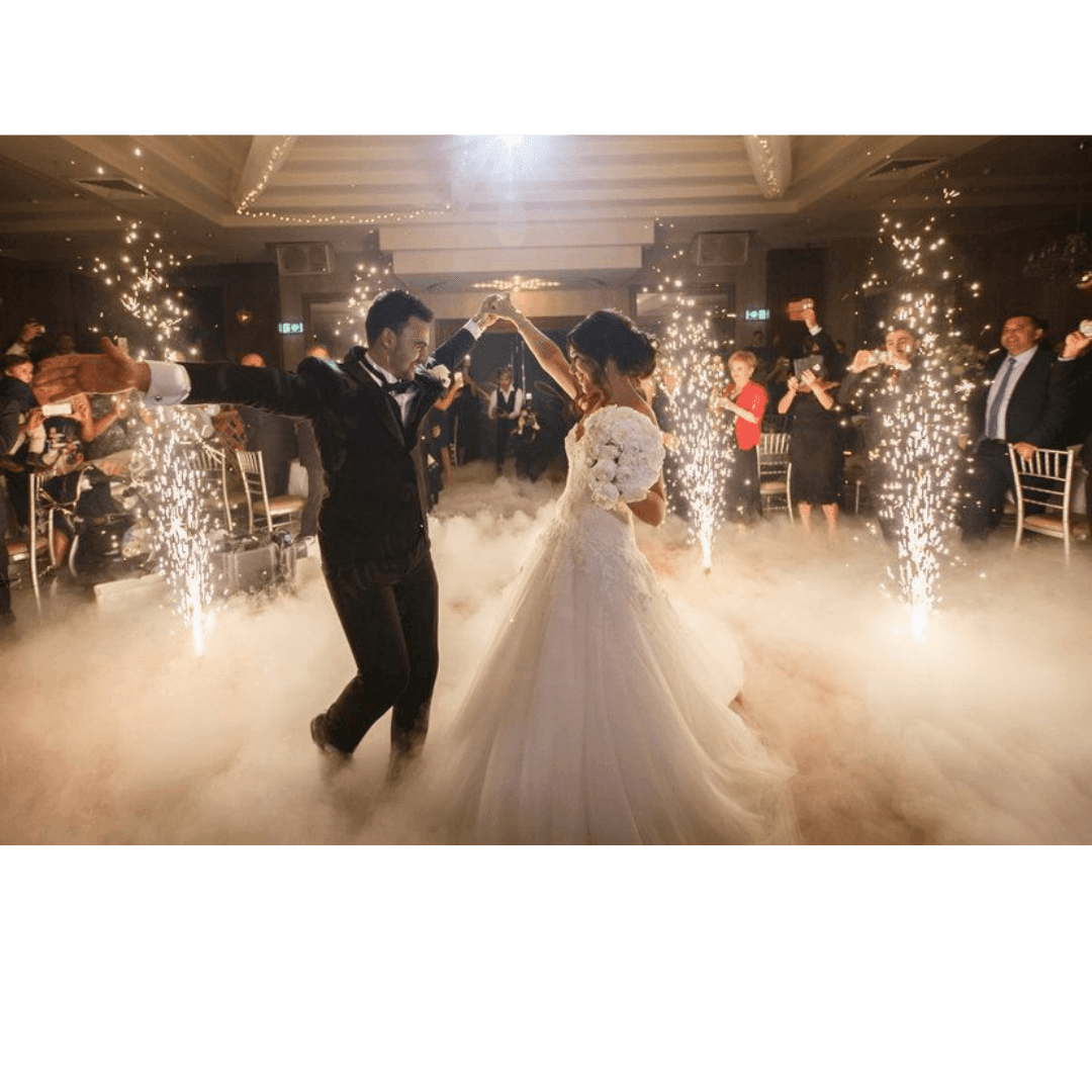 Our Cold Sparkles Light Machines are guaranteed to elevate your event to the next level. Whether you want to make your first dance as a newlywed couple truly unforgettable or add a touch of excitement to a milestone birthday party, our rentals are the perfect solution.